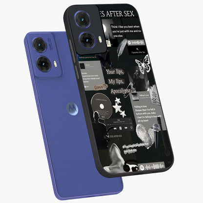 Midnight Love Echo Glass Case displayed in angled mockup highlighting elegant love inspired design with deep aesthetic style.
