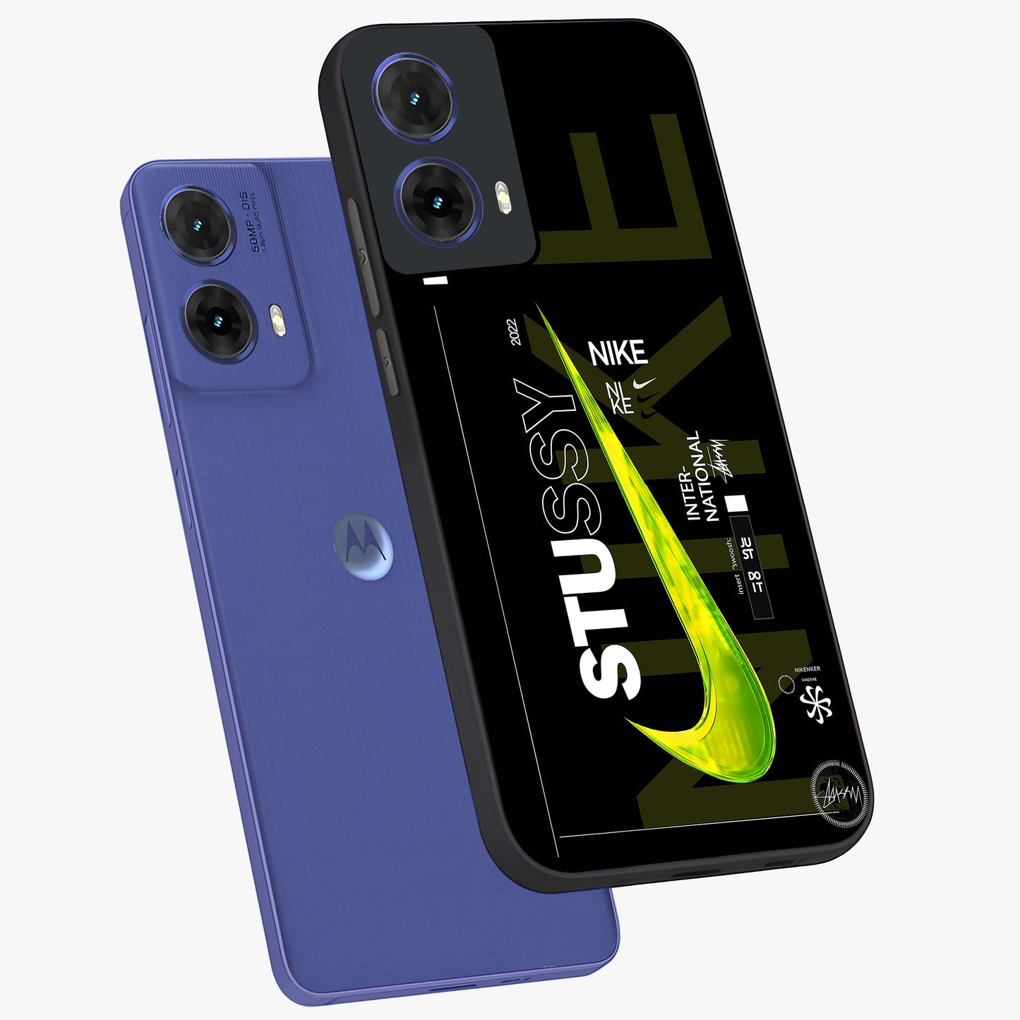Neon Street Edition Glass Case displayed in angled mockup highlighting vibrant urban design with bold street aesthetic.