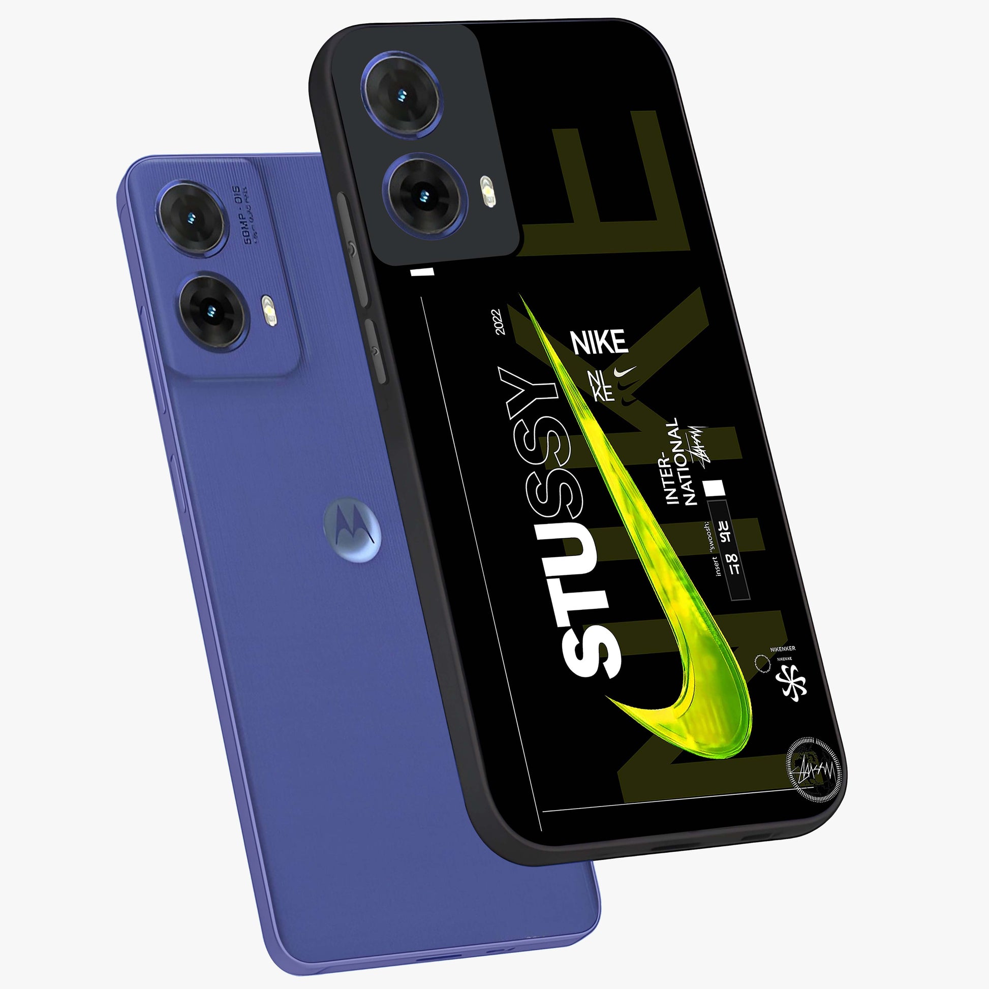 Neon Street Edition Glass Case displayed in angled mockup highlighting vibrant urban design with bold street aesthetic.