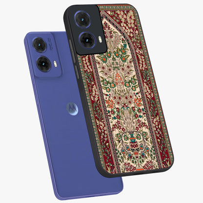 Persian Inspired Glass Case displayed in angled mockup highlighting intricate traditional design with elegant cultural aesthetic.