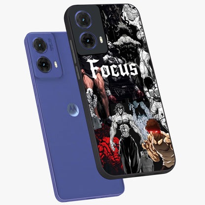 Relentless Power Focus Glass Case displayed in angled mockup highlighting bold statement design with modern aesthetic style.