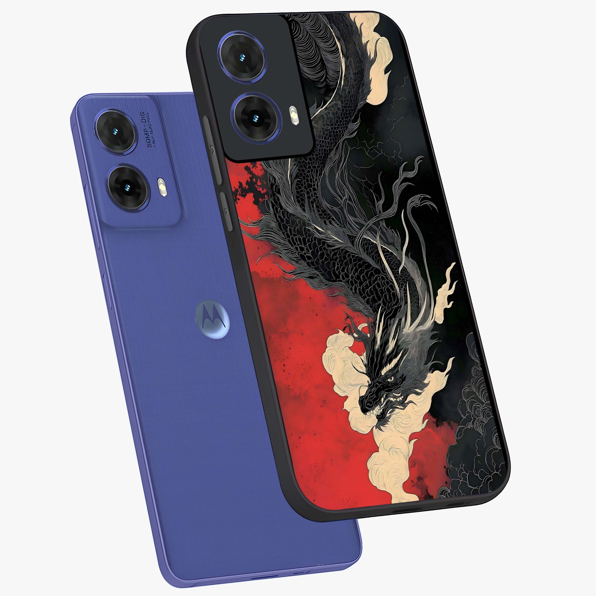 Shadow Dragon Fury Glass Case displayed in angled mockup highlighting powerful dragon illustration with dark fantasy aesthetic.
