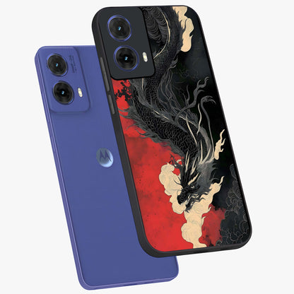 Shadow Dragon Fury Glass Case displayed in angled mockup highlighting powerful dragon illustration with dark fantasy aesthetic.