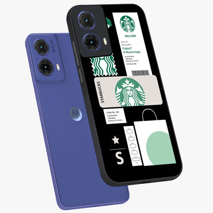 Starbucks Mocha Glass Case displayed in angled mockup highlighting stylish mocha themed design with cozy café aesthetic.