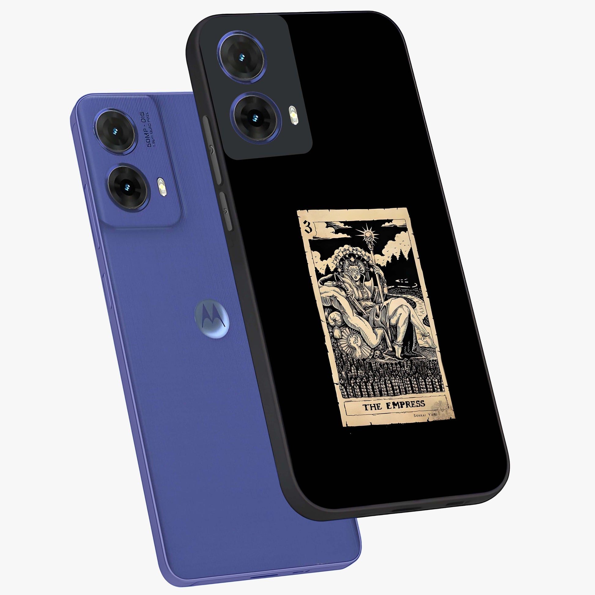 The Empress Glass Case displayed in angled mockup highlighting elegant royal design with majestic aesthetic style.