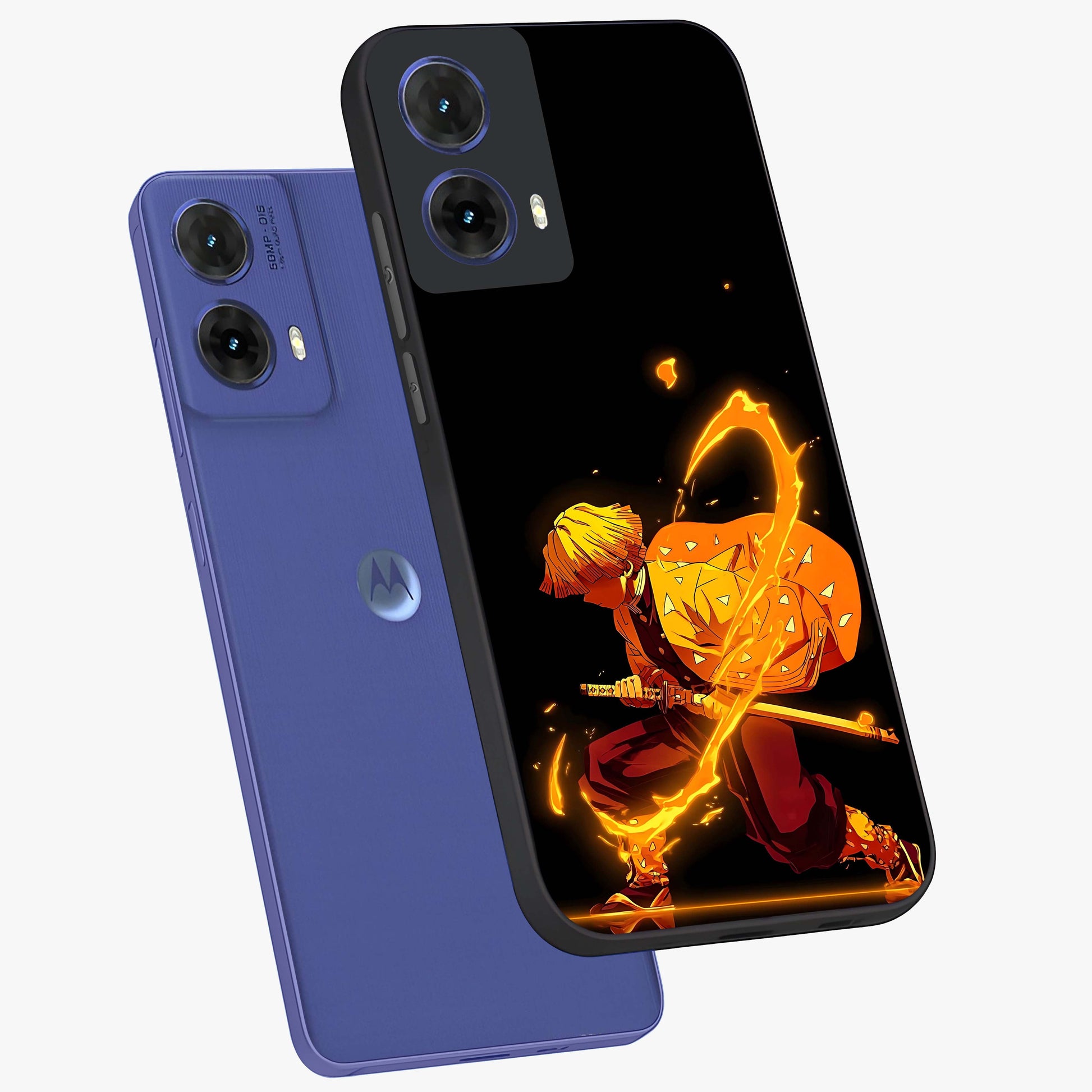 Thunder Flame Execution Glass Case displayed in angled mockup highlighting dramatic fire themed design with intense fantasy aesthetic.