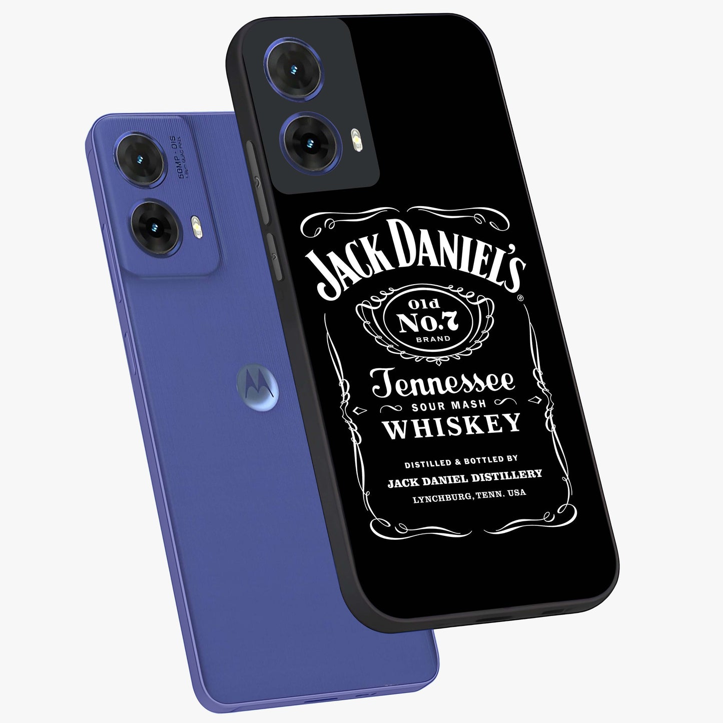 Vintage Whiskey Heritage Glass Case displayed in angled mockup highlighting retro beverage themed design with heritage aesthetic.