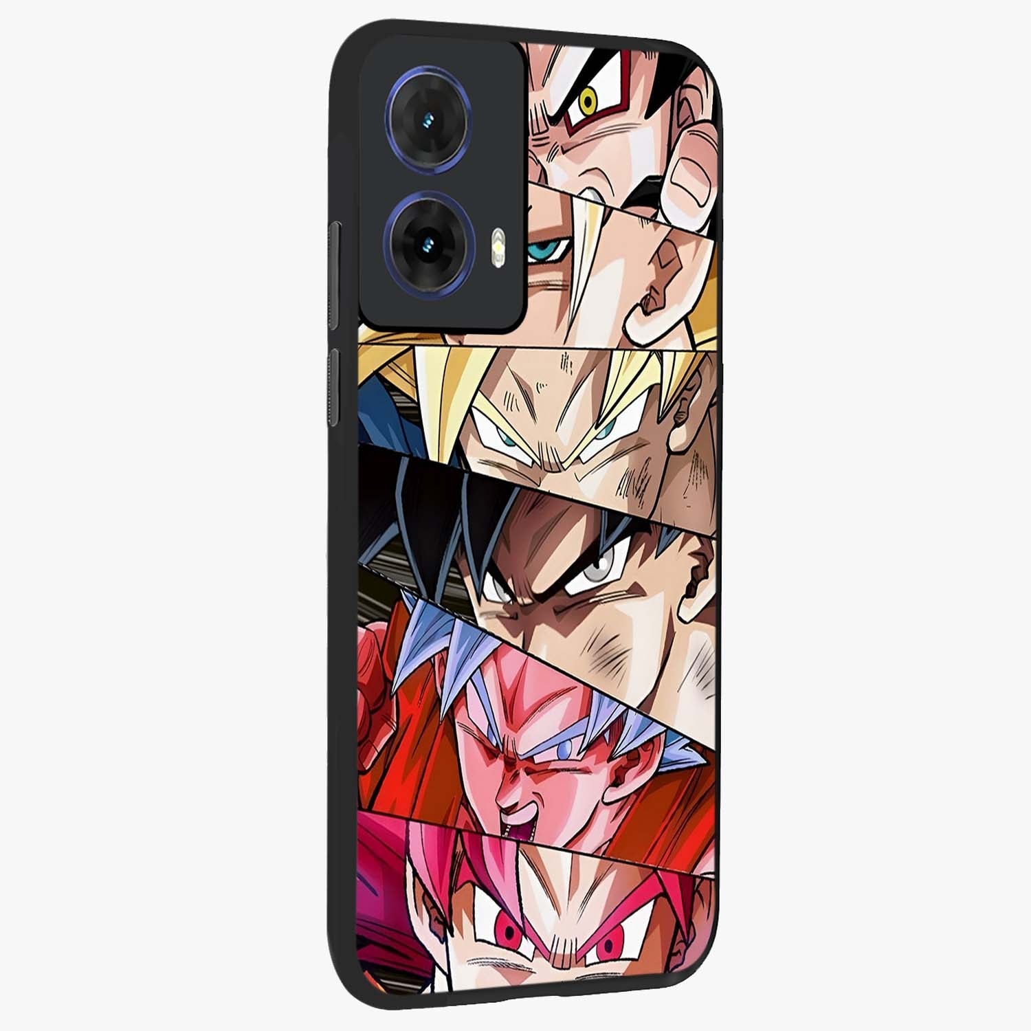 Anime Character Glass Case upright view showcasing expressive anime artwork with bold graphic style.