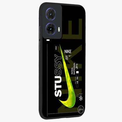 Neon Street Edition Glass Case upright view showcasing colorful neon artwork with modern street culture theme.