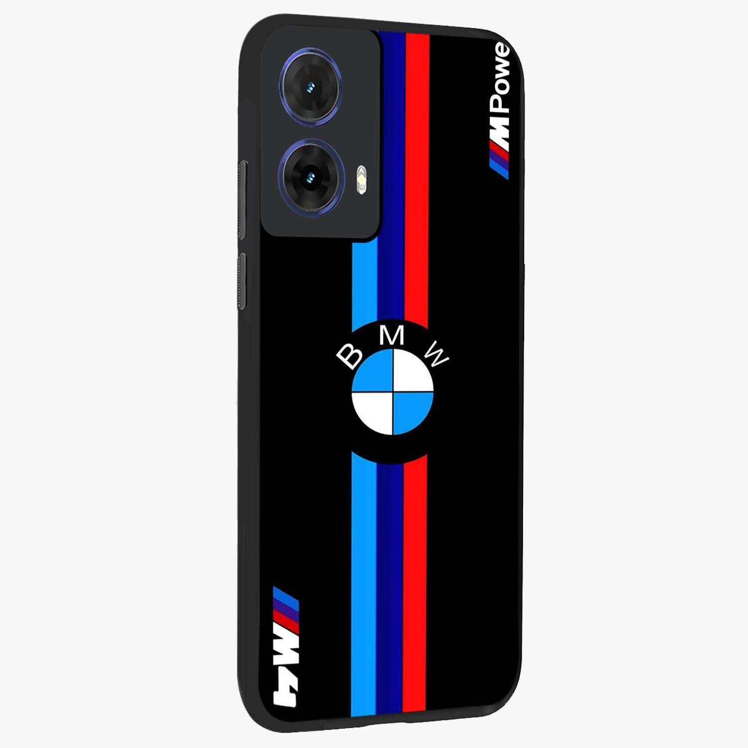 Turbo BMW Beast Glass Case upright view showcasing powerful car artwork with modern motorsport theme.