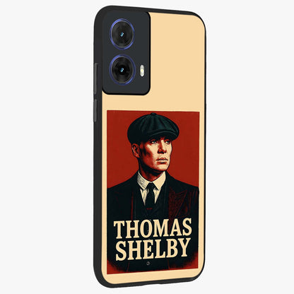 Vintage Mafia Authority Glass Case upright view showcasing dramatic vintage artwork with iconic authority theme.