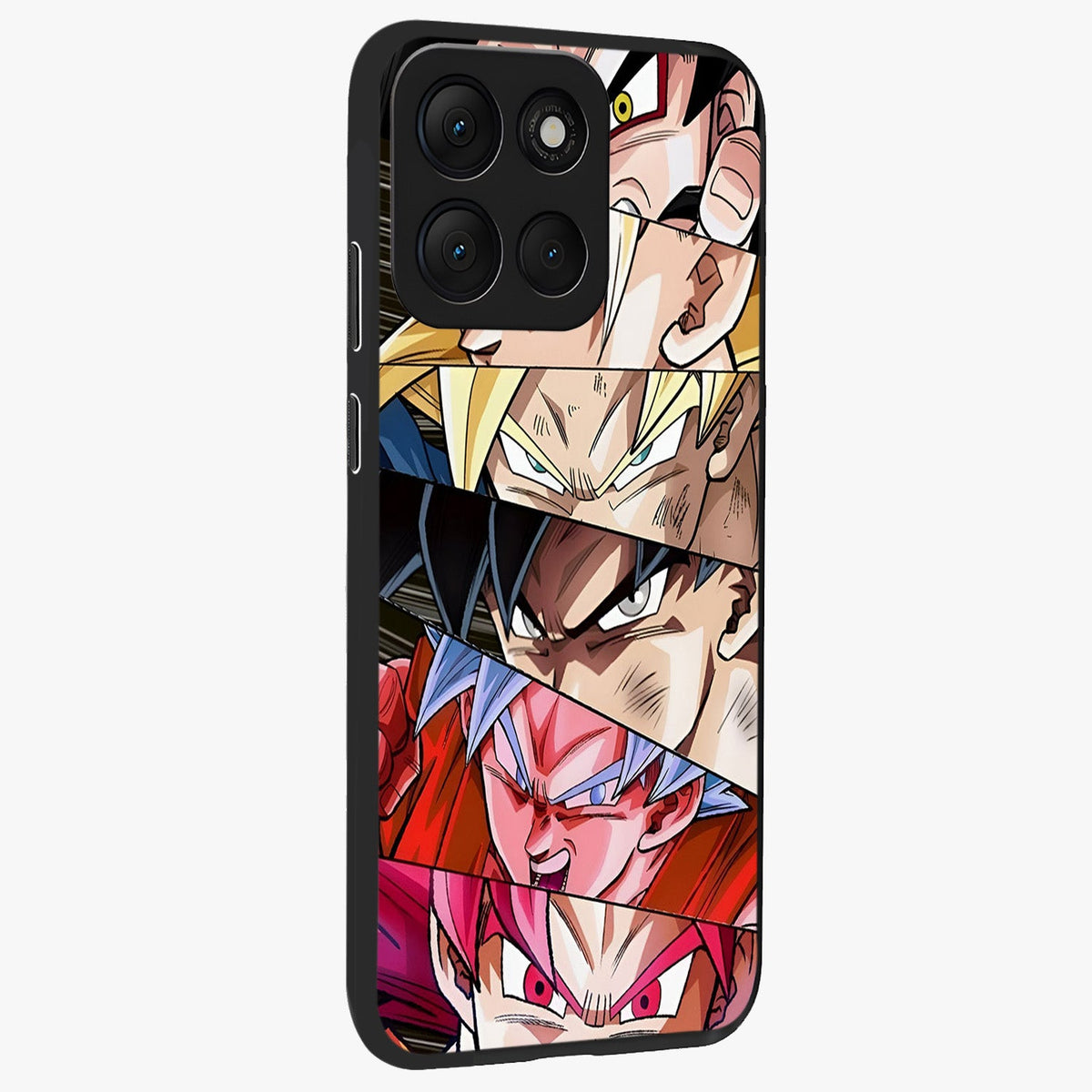 Anime Character Glass Case upright view showcasing expressive anime artwork with bold graphic style.