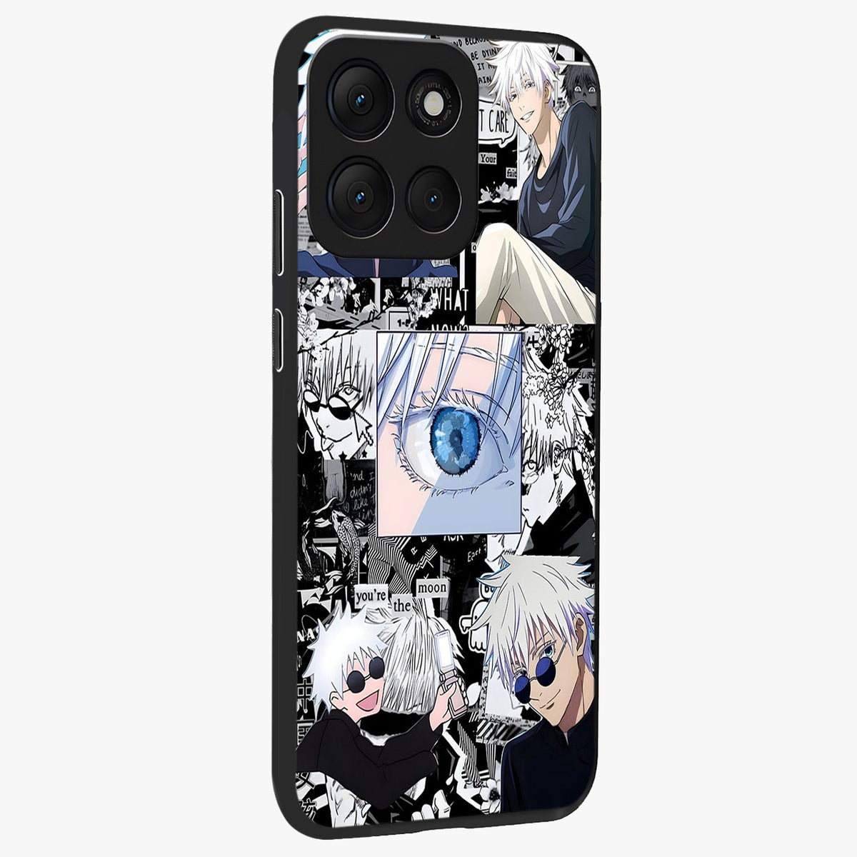 Infinity Sorcerer Chaos Glass Case upright view showcasing dramatic sorcerer artwork with chaotic mystical theme.