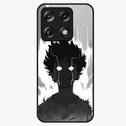 Awakened Inner Rage Glass Case showing flat back view with intense artistic artwork and glossy glass finish.