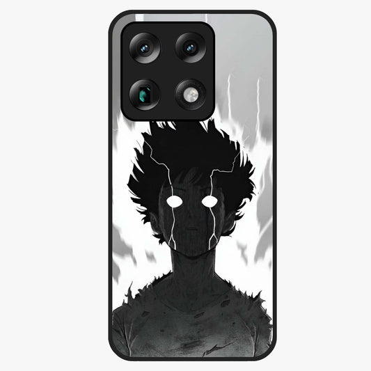 Awakened Inner Rage Glass Case showing flat back view with intense artistic artwork and glossy glass finish.