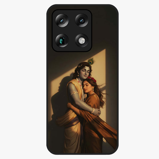 Divine Eternal Love Glass Case showing flat back view with spiritual love themed artwork and glossy glass finish.