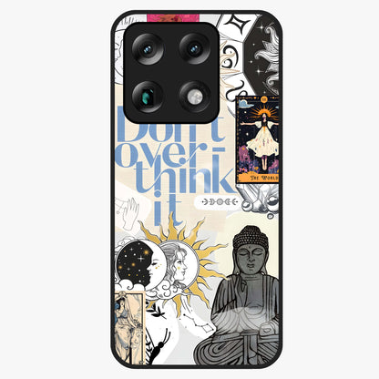 Ethereal Thoughts Glass Case showing flat back view with dreamy artistic artwork and glossy glass finish.