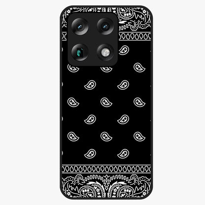 Retro Rebel Threads Glass Case showing flat back view with vintage street style artwork and glossy glass finish.