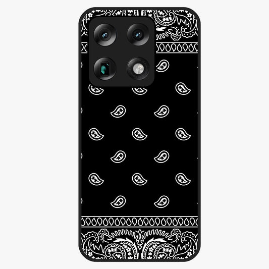 Retro Rebel Threads Glass Case showing flat back view with vintage street style artwork and glossy glass finish.
