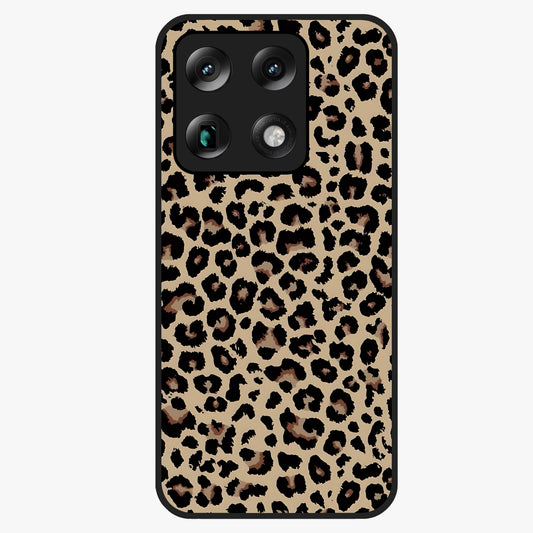 Savage Chic Pattern Glass Case showing flat back view with stylish patterned artwork and glossy glass finish.