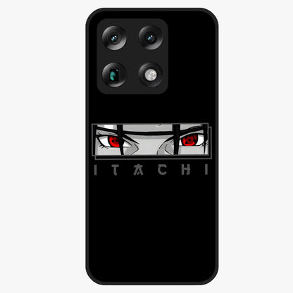 Scarlet Gaze Dominance Glass Case showing flat back view with striking red themed artwork and glossy glass finish.