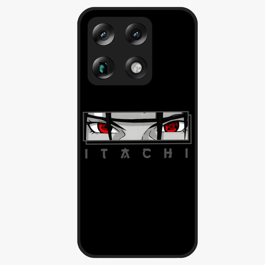 Scarlet Gaze Dominance Glass Case showing flat back view with striking red themed artwork and glossy glass finish.