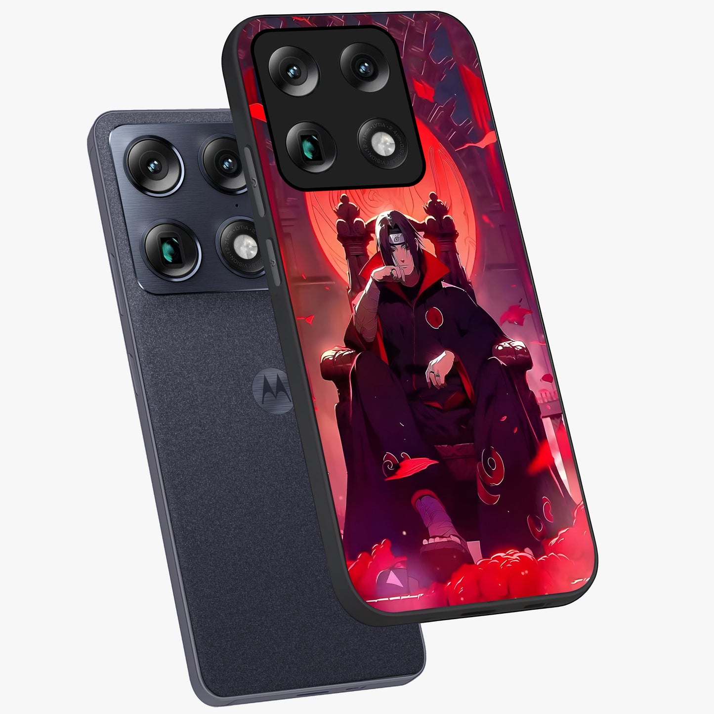 Blood Moon Sovereign Glass Case displayed in angled mockup highlighting dark celestial moon design and dramatic theme.
