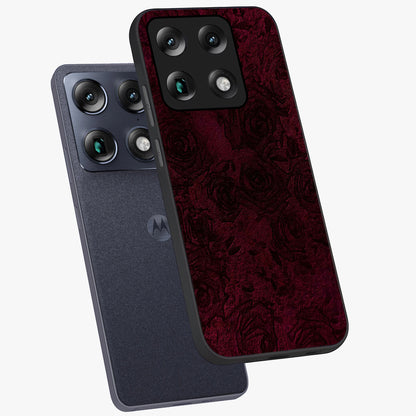 Crimson Fade Flow Glass Case displayed in angled mockup highlighting smooth gradient design with modern aesthetic style.