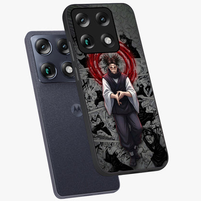 Cursed Ritual Ascension Glass Case displayed in angled mockup highlighting mystical ritual illustration with supernatural aesthetic.