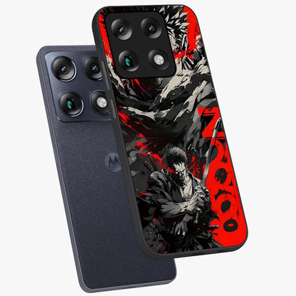 Demon Sword Resolve Glass Case displayed in angled mockup highlighting powerful demon sword illustration with dark fantasy aesthetic.