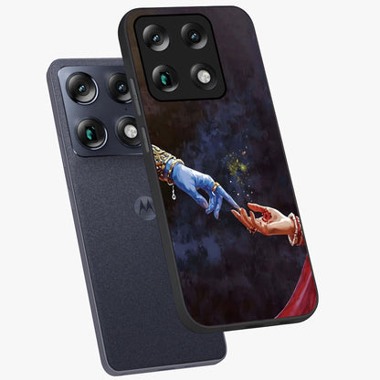 Divine Touch Eternal Glass Case displayed in angled mockup highlighting elegant divine inspired design with calm aesthetic style.