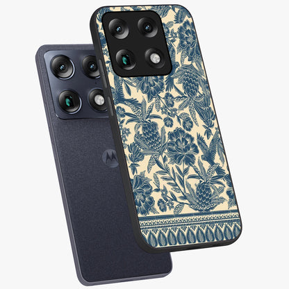 Heirloom Wild Bloom Glass Case displayed in angled mockup highlighting botanical bloom design with classic aesthetic style.