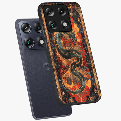 Inferno Dragon Soul Glass Case displayed in angled mockup highlighting powerful dragon illustration with inferno aesthetic.