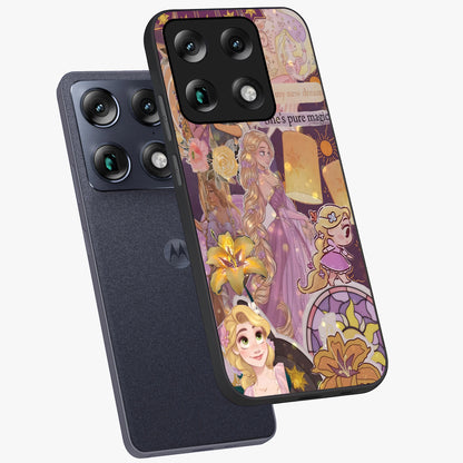 Magical Tangled Dream Glass Case displayed in angled mockup highlighting whimsical fantasy design with magical aesthetic.