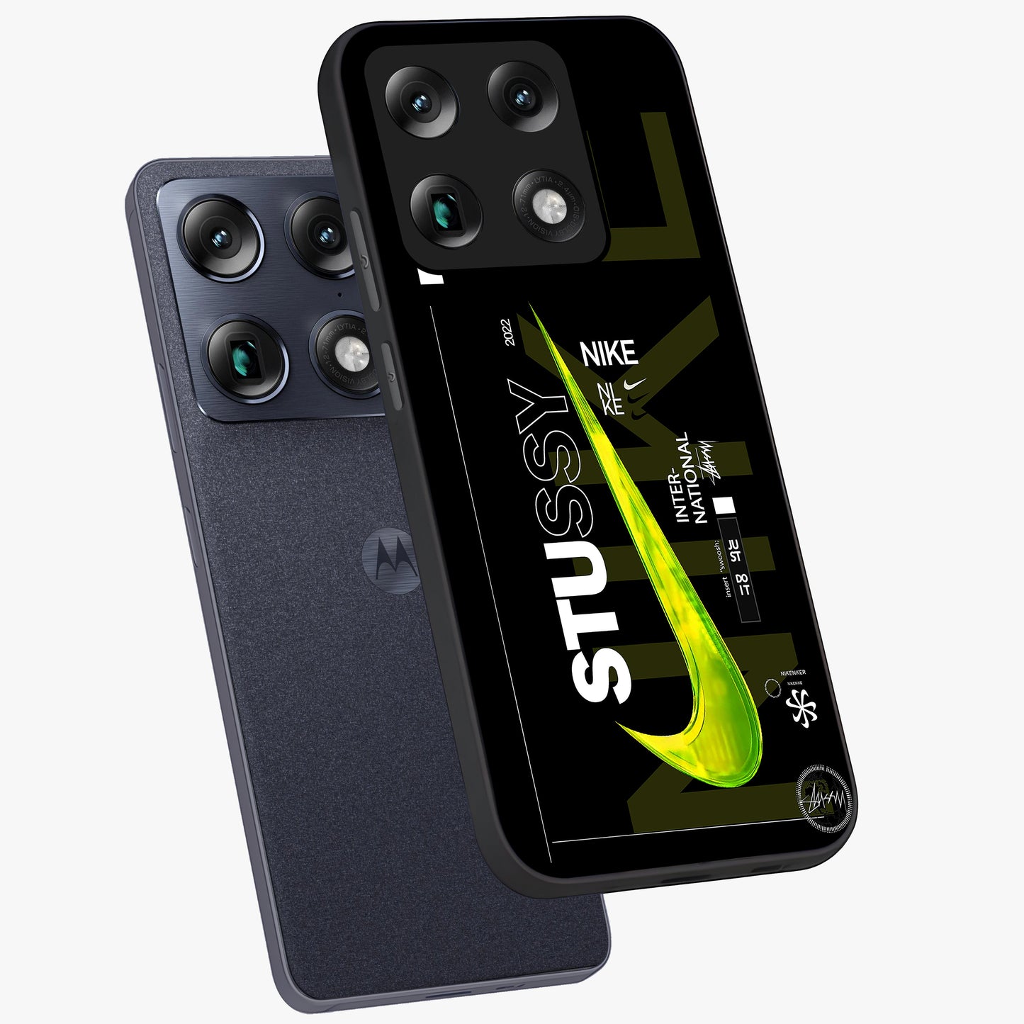 Neon Street Edition Glass Case displayed in angled mockup highlighting vibrant urban design with bold street aesthetic.