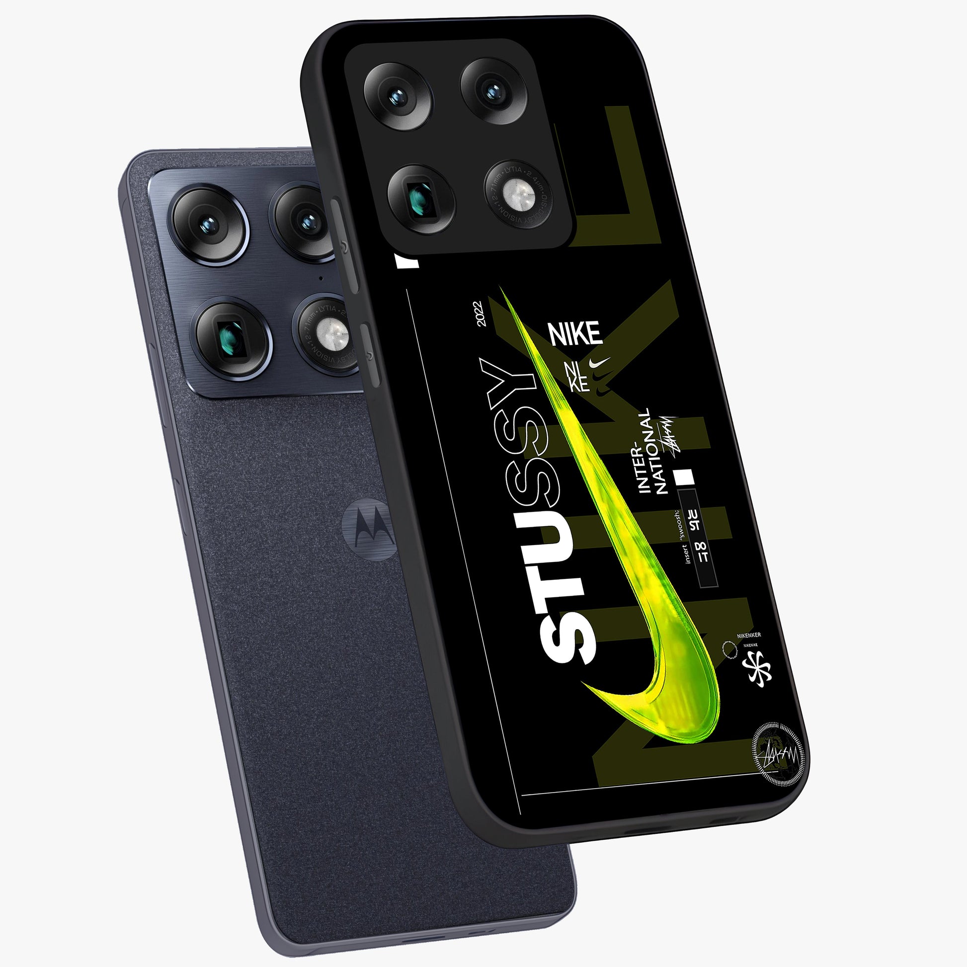 Neon Street Edition Glass Case displayed in angled mockup highlighting vibrant urban design with bold street aesthetic.