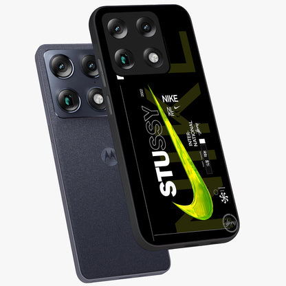 Neon Street Edition Glass Case displayed in angled mockup highlighting vibrant urban design with bold street aesthetic.