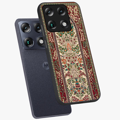 Persian Inspired Glass Case displayed in angled mockup highlighting intricate traditional design with elegant cultural aesthetic.