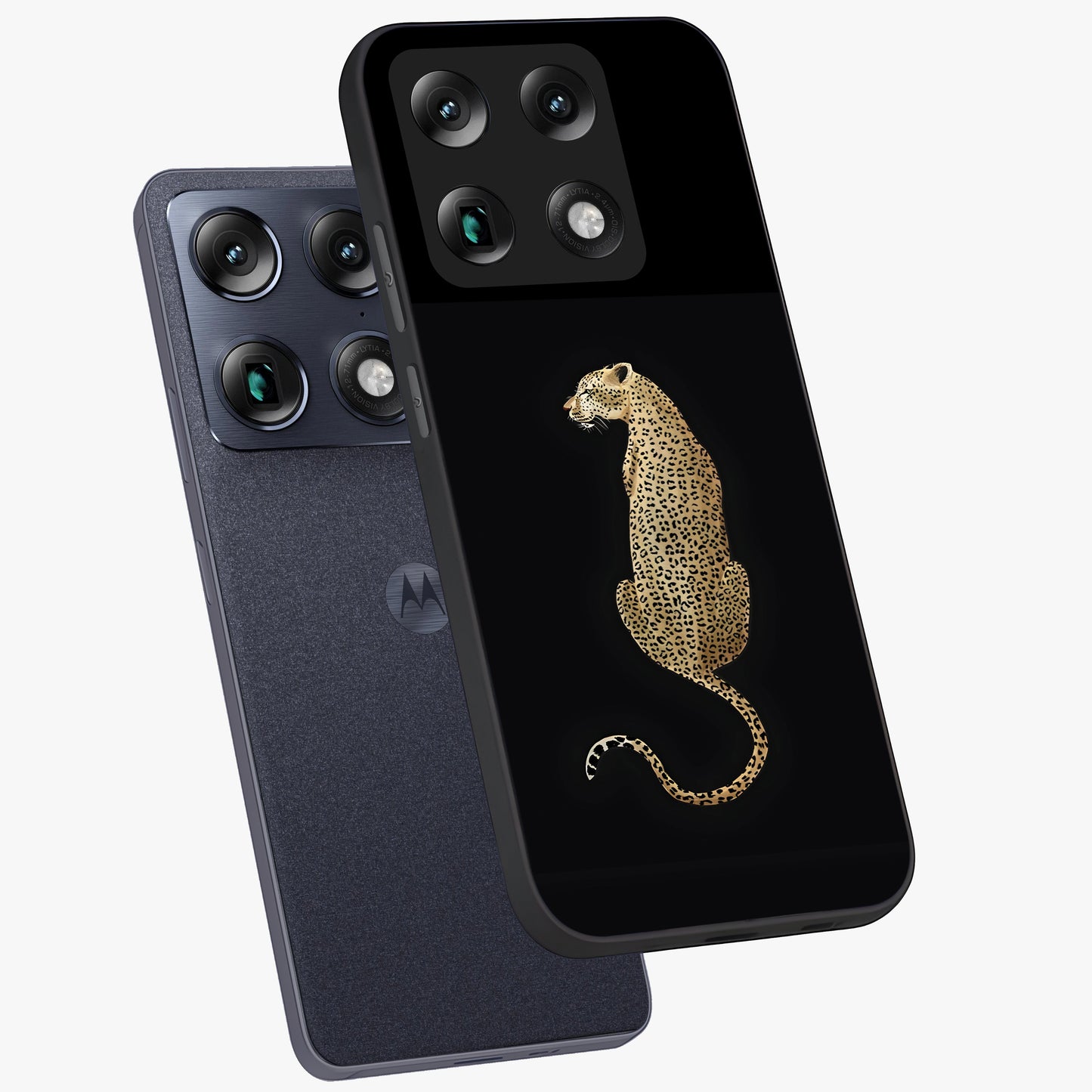 Regal Leopard Glass Case displayed in angled mockup highlighting powerful animal illustration with stylish wild aesthetic.