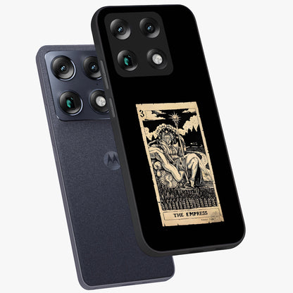 The Empress Glass Case displayed in angled mockup highlighting elegant royal design with majestic aesthetic style.