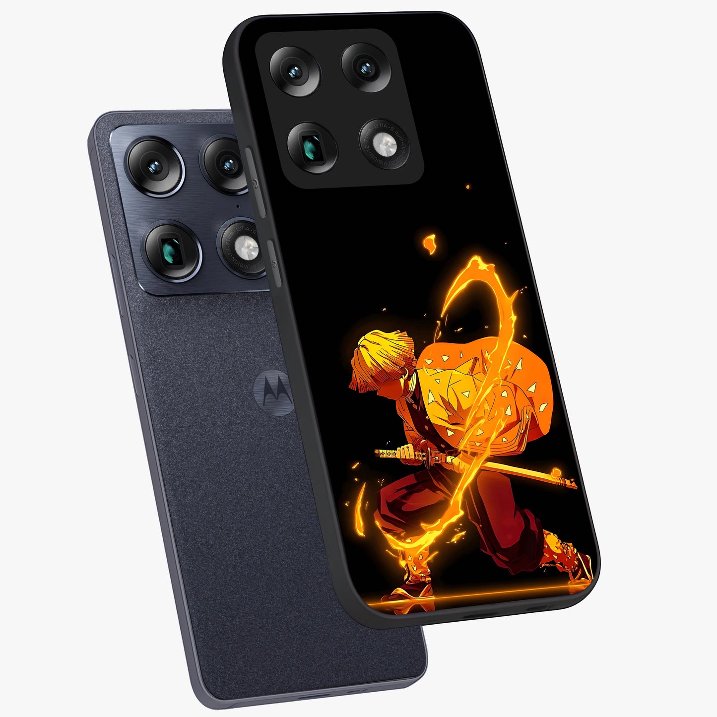 Thunder Flame Execution Glass Case displayed in angled mockup highlighting dramatic fire themed design with intense fantasy aesthetic.