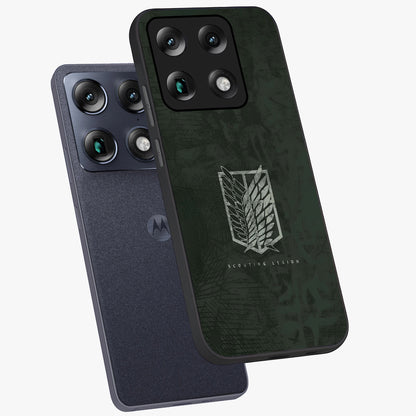 Wings Of Freedom Glass Case displayed in angled mockup highlighting graceful wing design with inspirational aesthetic.
