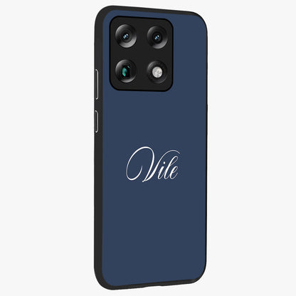 Blue Vintage Floral Pattern Glass Case displayed in angled mockup highlighting classic blue floral pattern and retro aesthetic design.