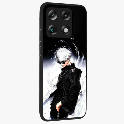 Limitless Shadow King Glass Case upright view showcasing bold shadow warrior artwork with epic fantasy theme.
