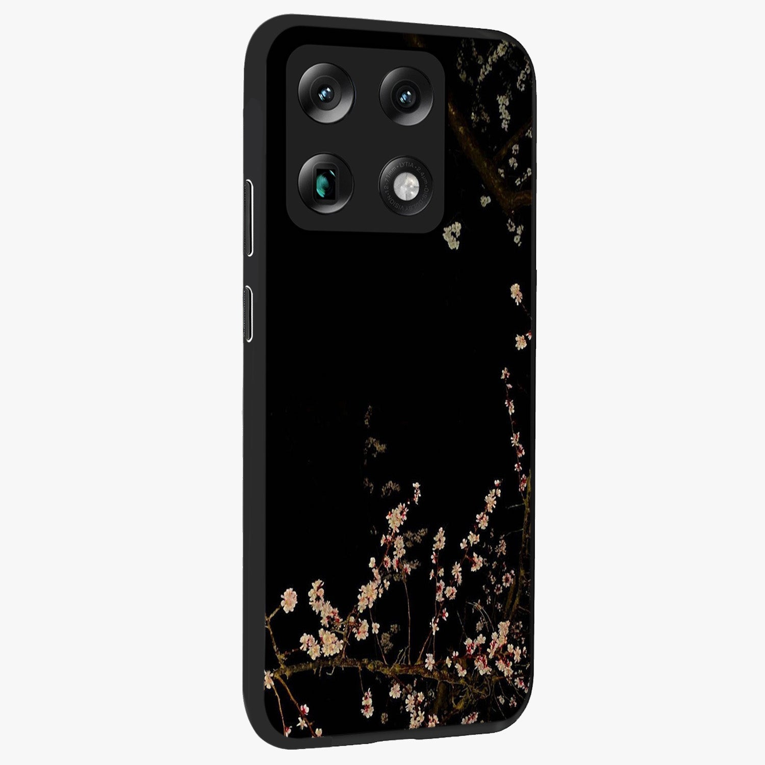 Petal Moon Light With Custom Name Glass Case upright view showcasing elegant floral moon artwork with personalized aesthetic.