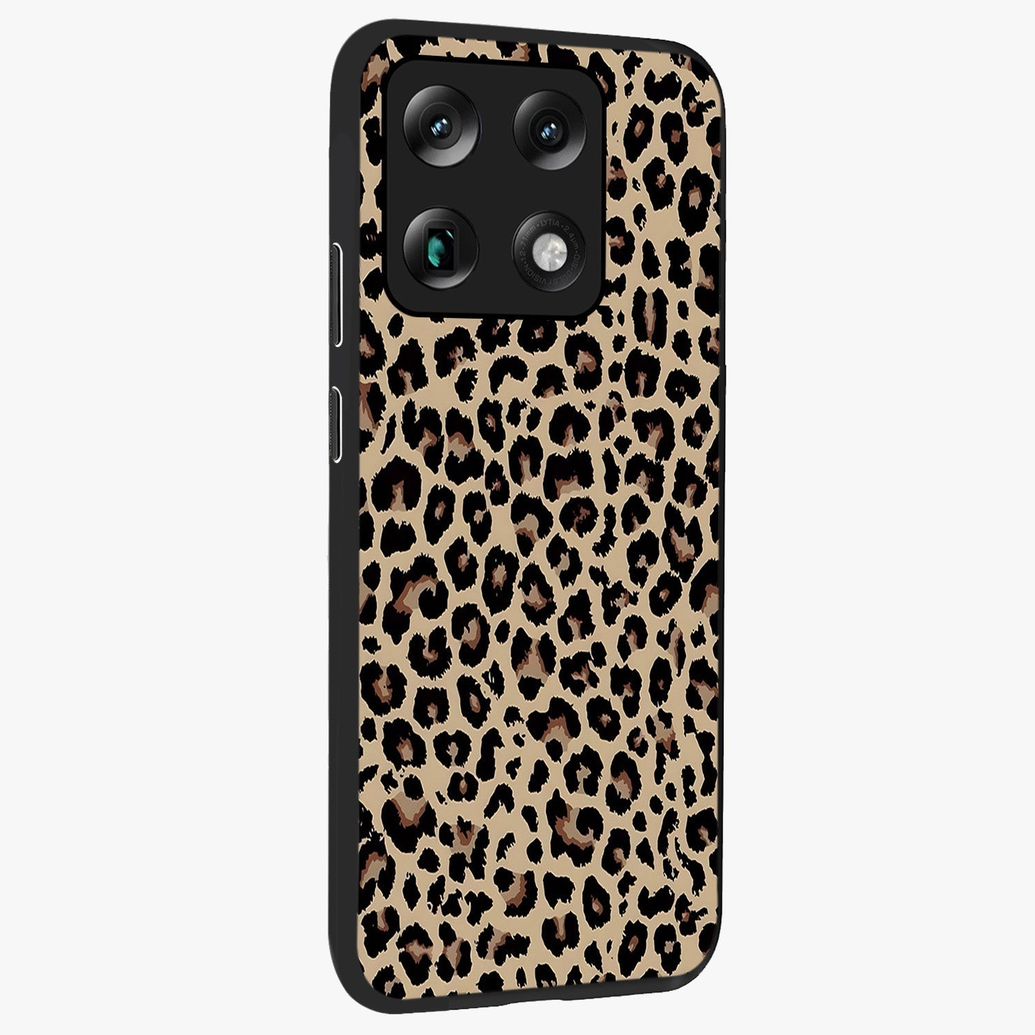 Savage Chic Pattern Glass Case upright view showcasing trendy decorative artwork with edgy fashion theme.