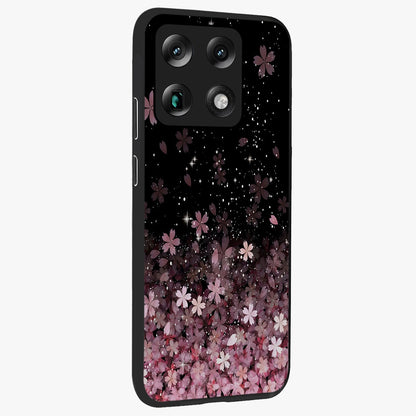 Small Starry Flowers Glass Case upright view showcasing charming floral artwork with dreamy starry theme.
