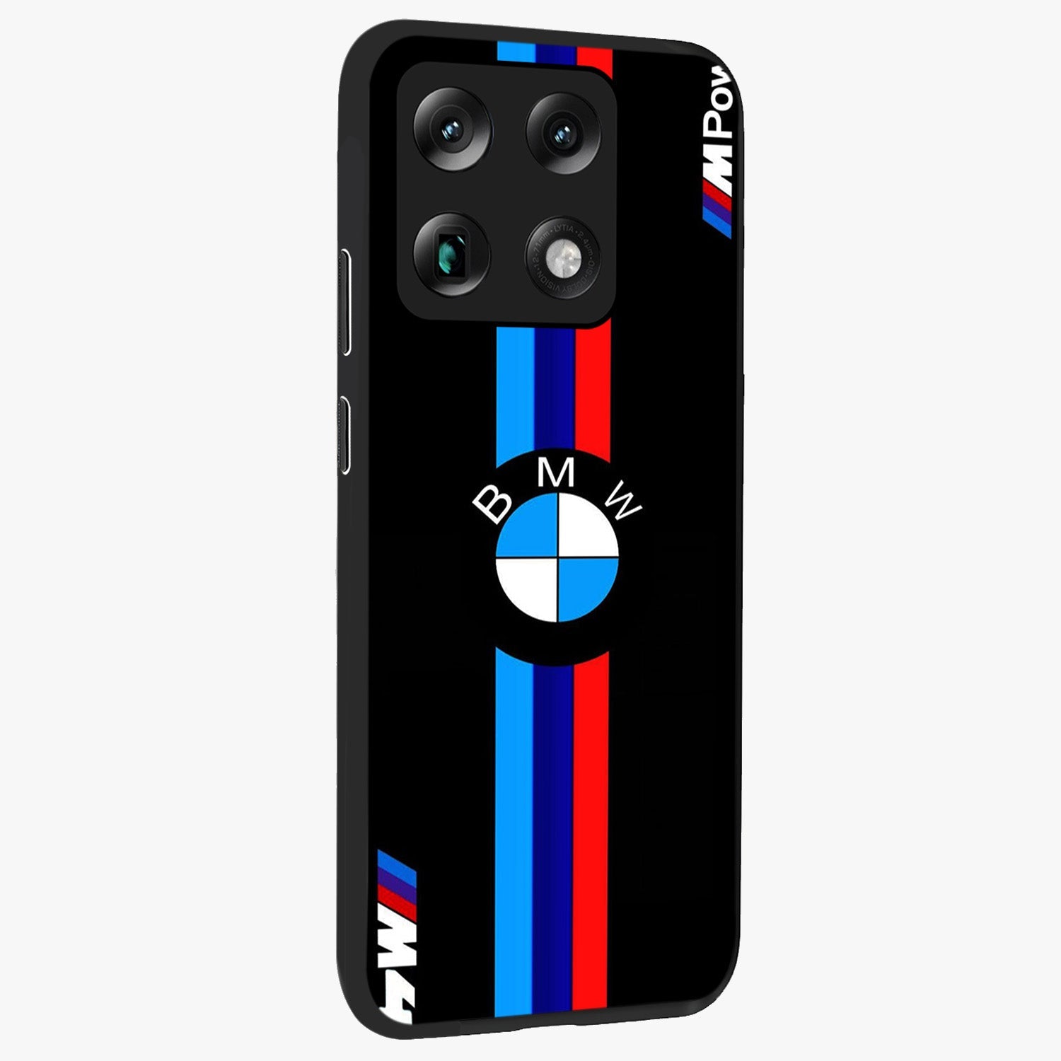Turbo BMW Beast Glass Case upright view showcasing powerful car artwork with modern motorsport theme.