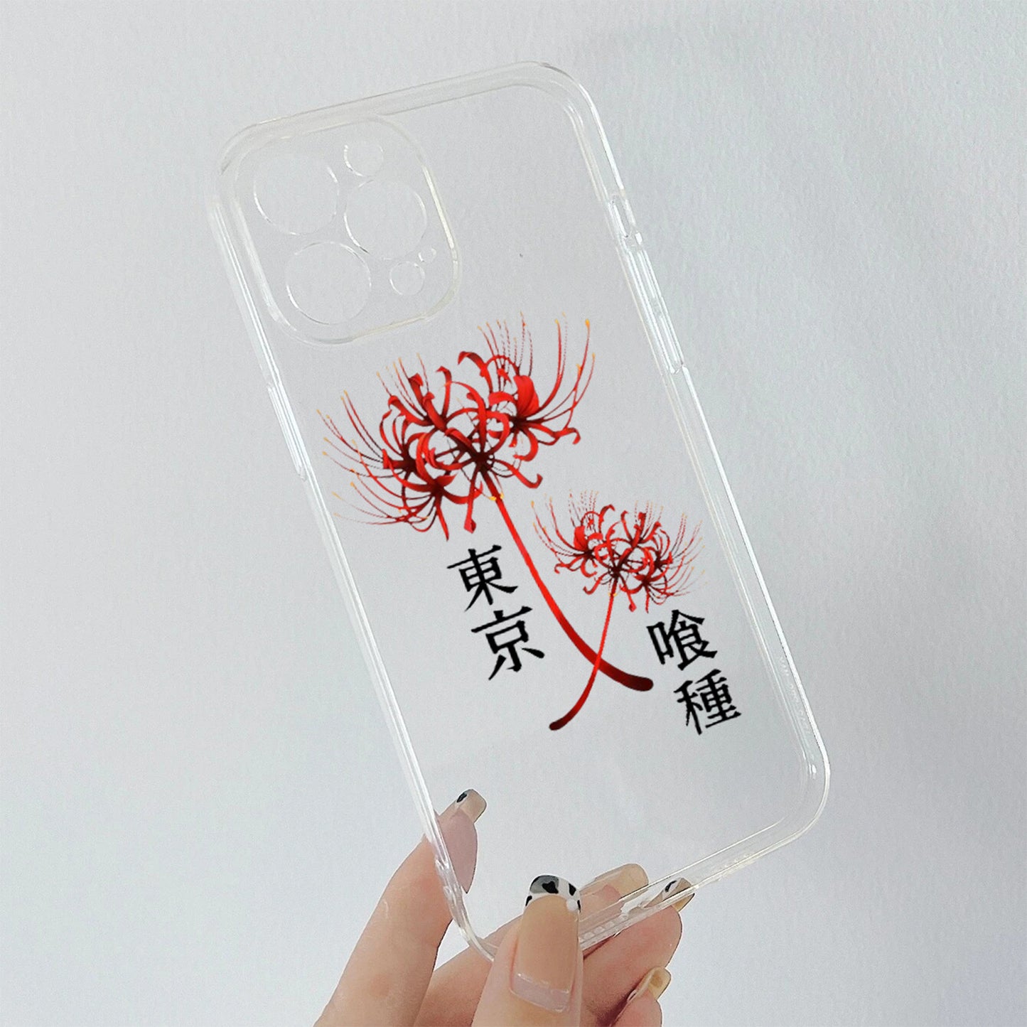 Tokyo Ghoul Flower Anime- Cute Soft Clear Silicon Case Cover