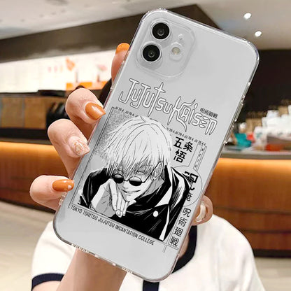 Jijutsu Kaisen Anime Soft Clear Silicon Case Cover